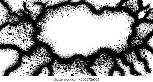 Spray Painted Graffiti Brick Wall Sprayed isolated with a white background.