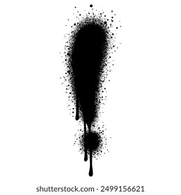 Spray Painted Graffiti exclamation mark Sprayed isolated with a white background.Vector illustration.