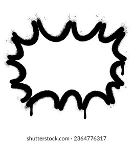 Spray Painted Graffiti explosion effect Sprayed isolated with a white background.