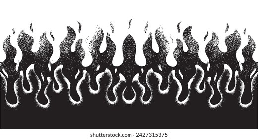 Spray Painted Graffiti Fire flame icon Sprayed isolated with a white background. svg