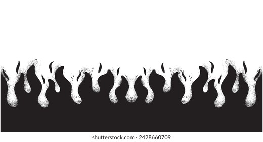 Spray Painted Graffiti Fire flame icon Sprayed isolated with a white background. vector illustration.