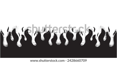 Spray Painted Graffiti Fire flame icon Sprayed isolated with a white background. vector illustration.