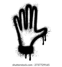 Spray Painted Graffiti hand Sprayed isolated with a white background