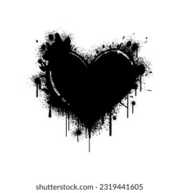 Spray Painted Graffiti love Sprayed isolated on white background.