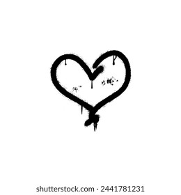 Spray Painted Graffiti love Sprayed isolated on white background.