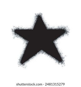 Spray Painted Graffiti star icon isolated on white background. vector illustration.