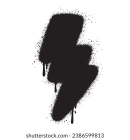 Icono de perno de graffiti pintado con aerosol aislado en fondo blanco. ilustración vectorial. 10.