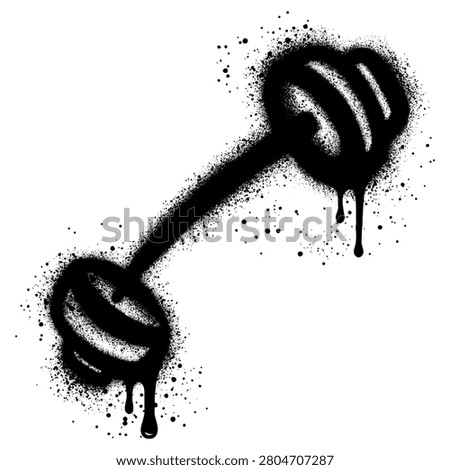 Spray Painted Graffiti weightlifting
Sprayed isolated with a white background.