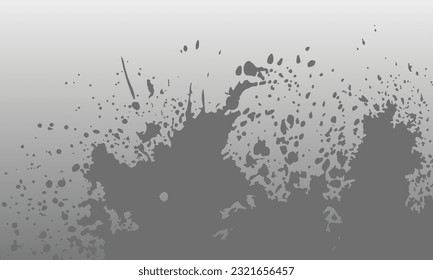Pulverización pintada sobre fondo de color degradado. Ilustración vectorial.