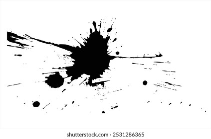 Spray painted texture. Paint splatter dots, graffiti drips and sprayed paints. Street art print, vandalism paint circle splat spot grungy silhouette. Transparent background. Spray painted drips.