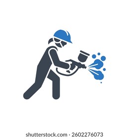 Spray Painter Icon On White Background