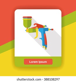 Spray painting machine flat icon