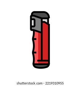 Spray Pfefferfarbensymbol, Vektorgrafik. Spritzpfefferschild. einzelne Symbolillustration