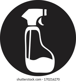 Spray Pistol Cleaner Plastic Bottle