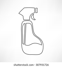 Spray Pistol Cleaner Plastic Bottle