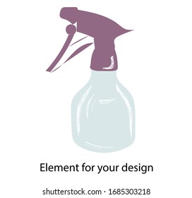 sprühen. PULVERIZER SPRAY. Vektorillustration einzeln auf weißem Hintergrund.