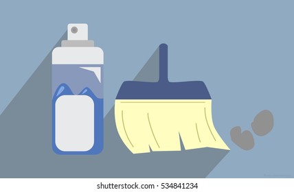 Spray and Rub Cleaner Kit Illustration