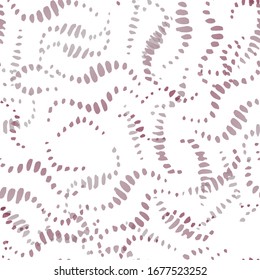 Spray Seamless Pattern. Fashion Concept. Distress Print. Bordo, Pink Illustration. Trending Surface Textile. Ink Stains. Spray Paint. Splash Blots. Artistic Creative Vector Background.