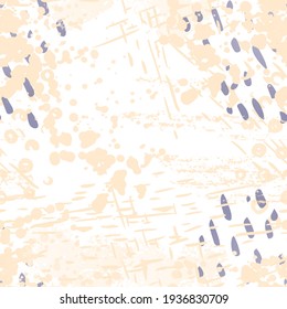 Spray Seamless Pattern. Fashion Concept. Distress Print. Bordo, Pink Illustration. Dirty Surface Textile. Ink Stains. Spray Paint. Splash Blots. Artistic Creative Vector Background.