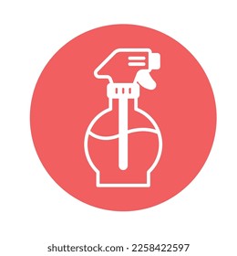 Spray-Dusche-Vektorsymbol, das leicht modifiziert oder bearbeitet werden kann

