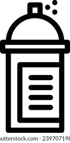 Spray single vector line icon