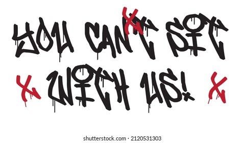 spray slogan print. street style