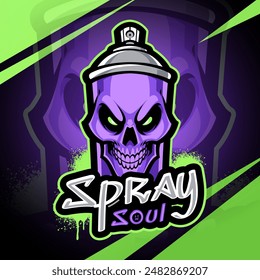 Spray Soul eSport Maskottchen Logo Design