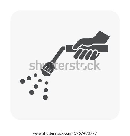 Spray or sprayer vector icon. Include nozzle for spraying liquid, water or chemical i.e. herbicide, pesticide, insecticide or fertilizer for farmer, worker using in agriculture farm, field and garden.