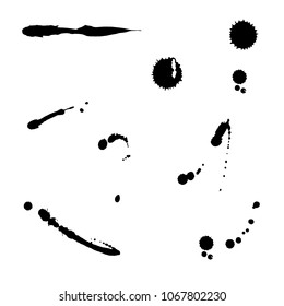 Spray, spreading paint. Fluid Imprint