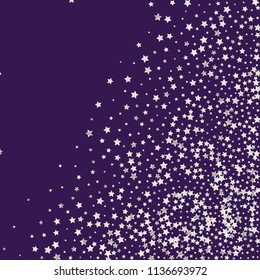 Spray of stars. Isolated gradient celestial elements. Pearl nacre glitter.Holiday celebration luminous vector background for celebration decorations, flyers, posters.