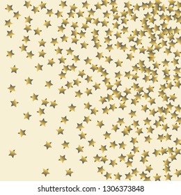 Spray of stars. Isolated gradient celestial elements. Platinum chrome metal shine. Festive iridescent holographic effect vector background for celebration decorations, flyers, posters.