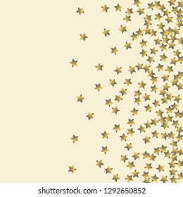 Spray of stars. Isolated gradient stellar elements. Platinum chrome metal glitter. Iridescent festive  celebration vector  background for celebration decorations, flyers, posters.