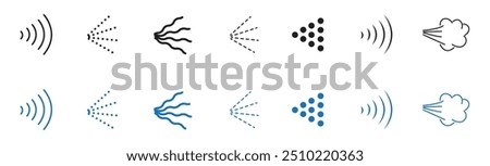 Spray steam icons. Aerosol spray vector. icon spray water. Vector illustration.