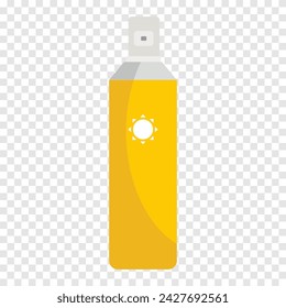 Pulverizar con el icono de la línea del protector solar. Verano, playa, ultravioleta, rayo, vitaminas, protección, relajación, mar, sol, piel, viaje, salud. Icono de línea vectorial para negocios y publicidad