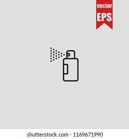 Spray thin line icon.Vector illustration.