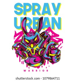 Spray Urban Illustration