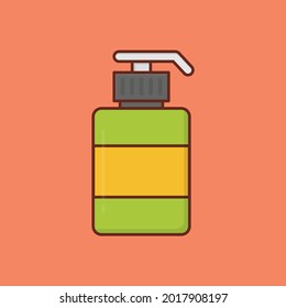 spray vector flat color icon