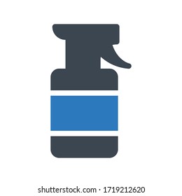 spray vector glyph color icon 