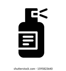 spray vector glyph flat icon 