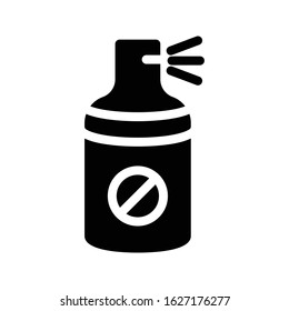 spray vector glyph flat icon 