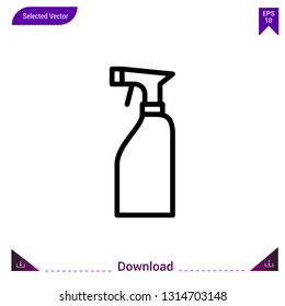 spray vector icon. Best modern, simple, isolated,laundry. flat icon for website design or mobile applications, UI / UX design vector format

