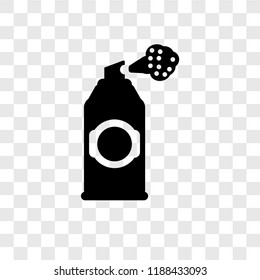 Spray vector icon isolated on transparent background, Spray transparency logo concept