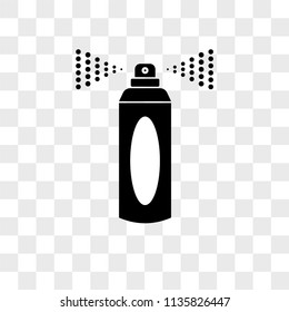 Spray vector icon on transparent background, Spray icon