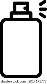 spray vector illustration isolated on a transparent background . Strok vector icons for concept or web graphics.