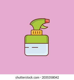 spray Vector illustration on a transparent background. Premium quality symbols. Vector Line Flat color  icon for concept and graphic design.