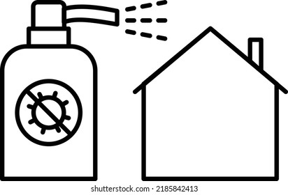 Spray Vector illustration on a transparent background.Premium quality symmbols.Stroke vector icon for concept and graphic design.