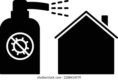 Ilustración del vector spray en un fondo transparente.Símbolos de calidad premium.Icono vector glifos para el diseño de concepto y gráfico.
