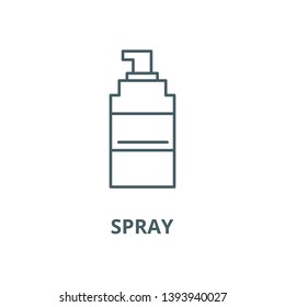 Spray vector line icon, linear concept, outline sign, symbol
