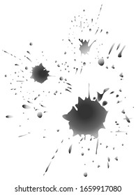 Pintura vectorial de pulverización, fondo de salpicadura de color agua, pintura colorida cae sobre textura