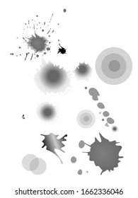 Pintura vectorial de pulverización, fondo de salpicadura de color agua, pintura colorida cae sobre textura